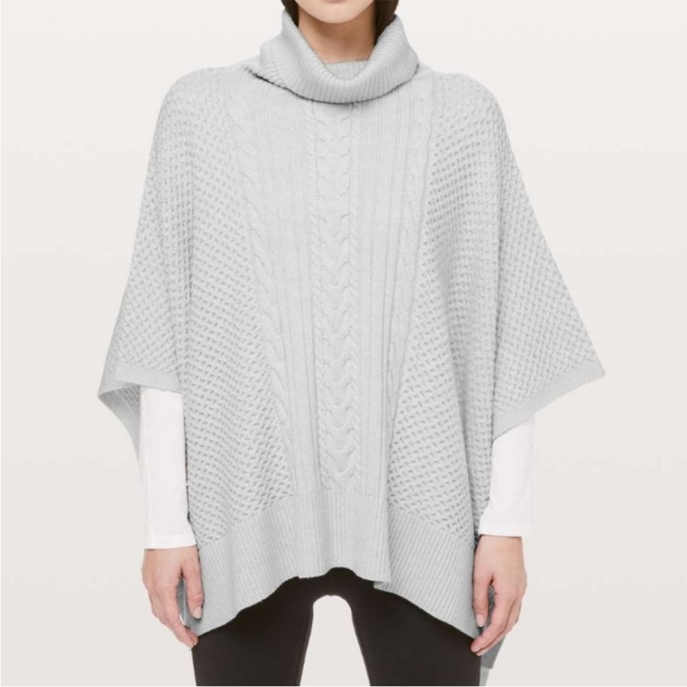 Lululemon Wool Sweater Poncho, Lululemon sweater